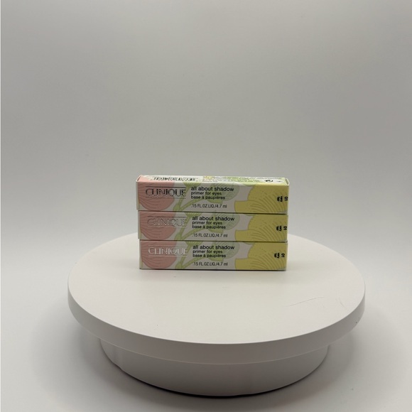 Clinique All About Shadow 01 very fair three pack authentic new